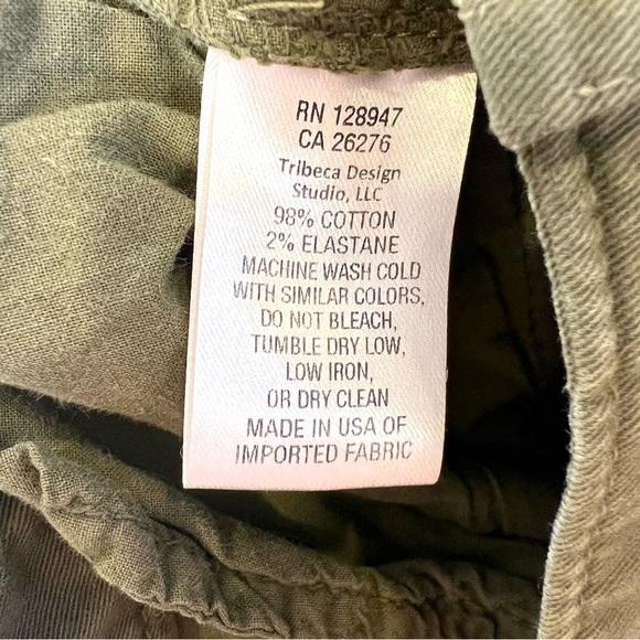 Nili Lotan Tomboy Chino Pants Green Size 6 - Picture 5 of 11